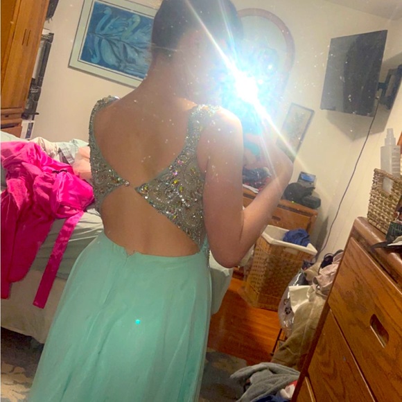 Blue prom dress - Picture 2 of 2